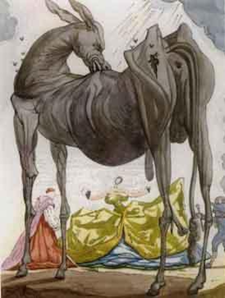 L'Anesse, L'Eveque, La Meuniere Frasquita et le Meunier Lucas by Salvador Dali