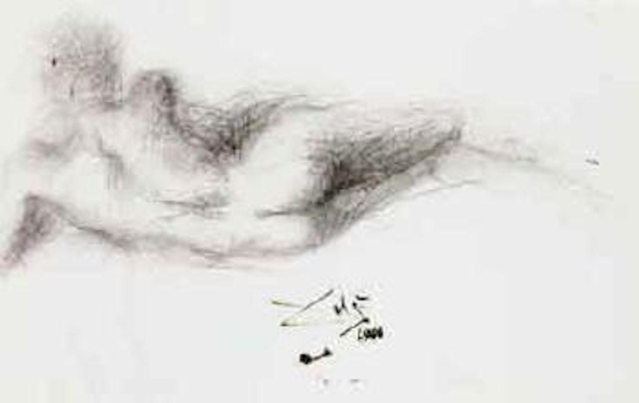 Nu allonge de dos by Salvador Dali