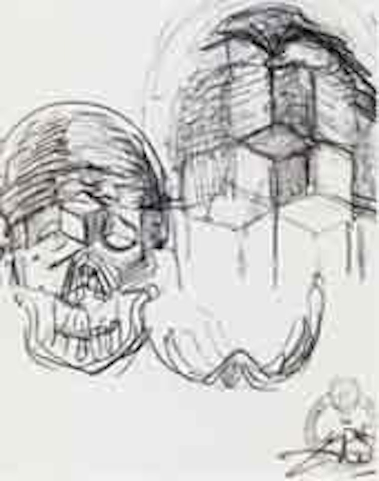 Crane et architecture by Salvador Dali