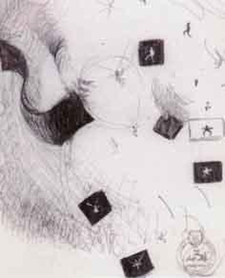 Etude pour galacidalacidesoxyribonucleicacid by Salvador Dali