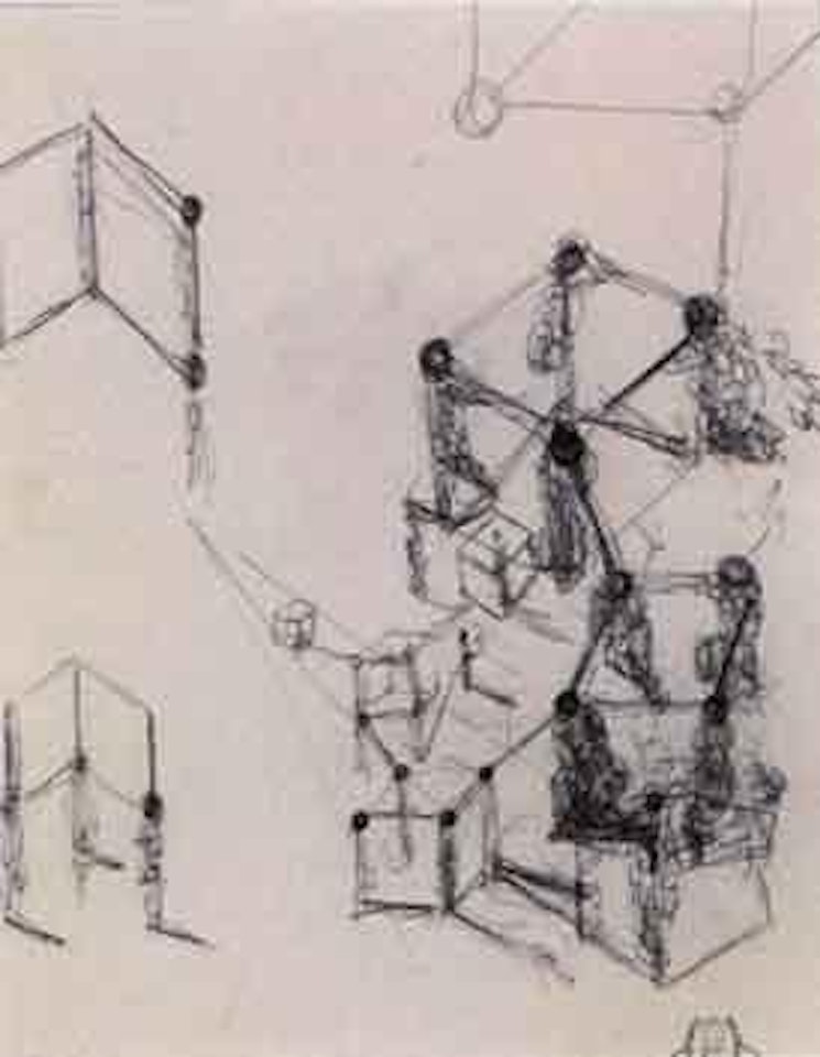 Etude pour le galacidalacidesoxyribonucleicacid by Salvador Dali