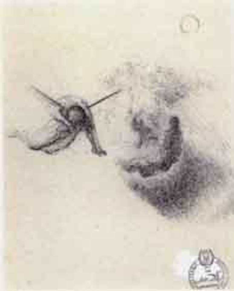 Etude pour le Galacidalacidesoxyribonuclicacid by Salvador Dali