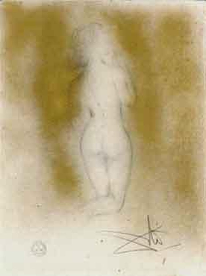 Nu agenouille by Salvador Dali