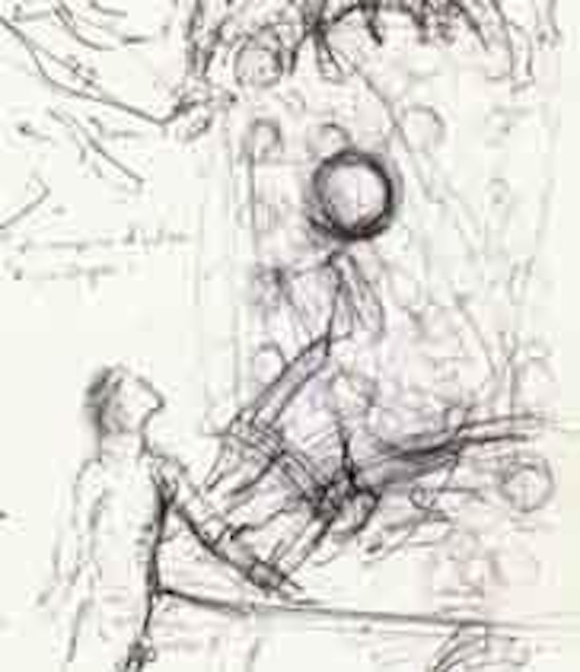 Etude pour "Dali nu en contemplation de cinq corps" by Salvador Dali