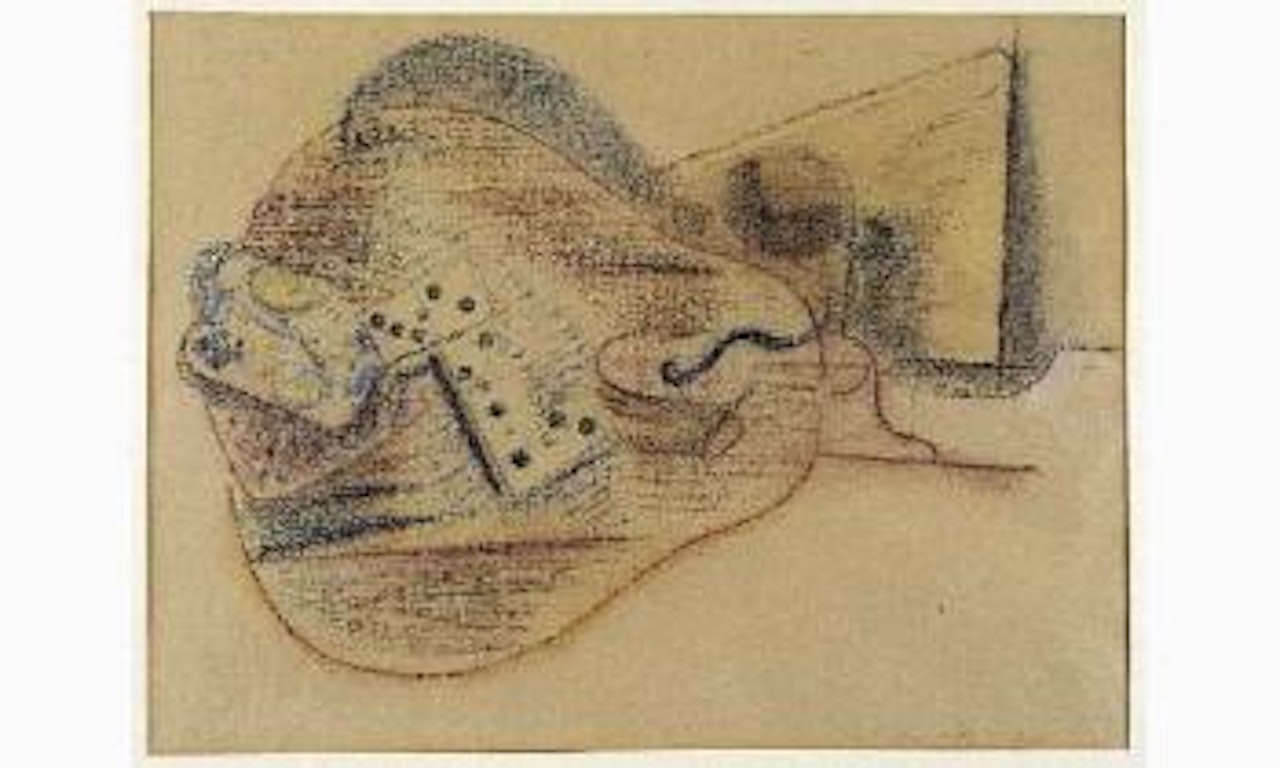 Pipe, tabac, verre et journal by Juan Gris