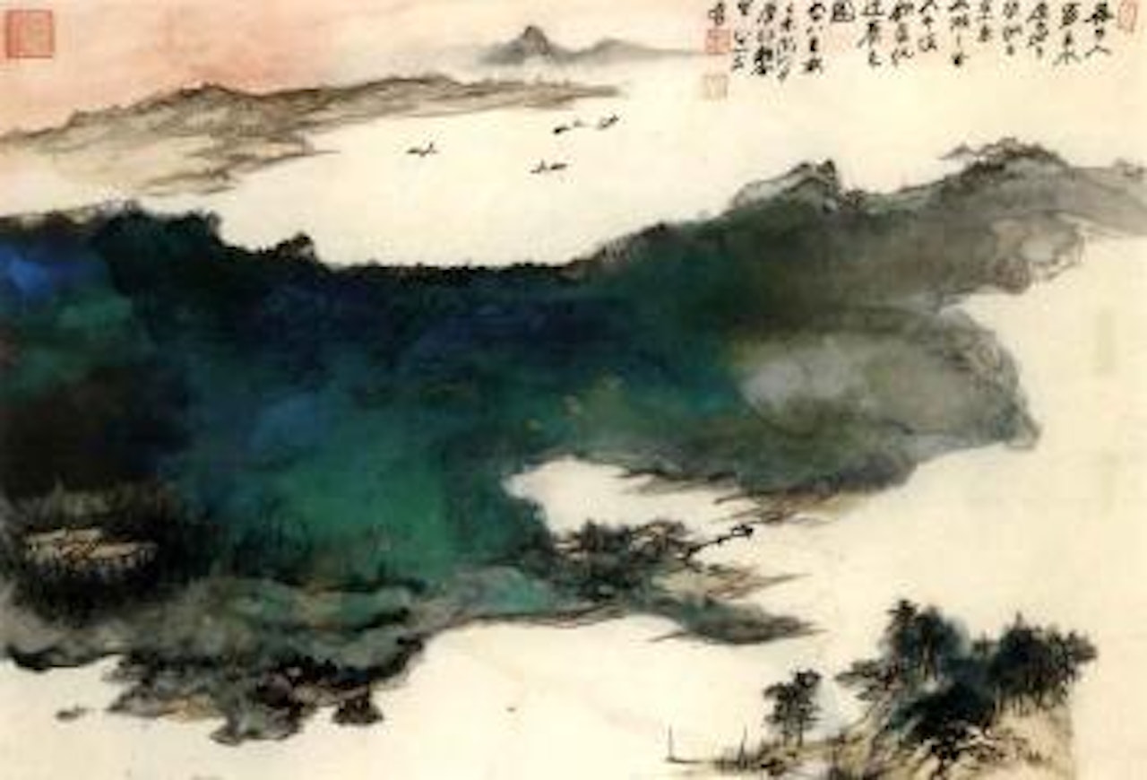 Lake Tai by Zhang Daqian