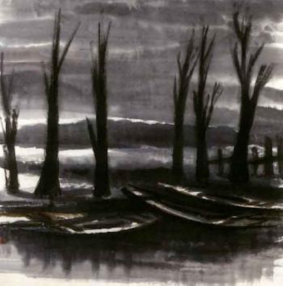 Snowscape by Lin Fengmian