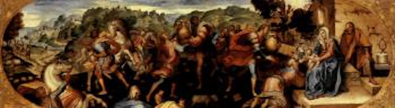 Adoration of the Magi by Francesco Salviati