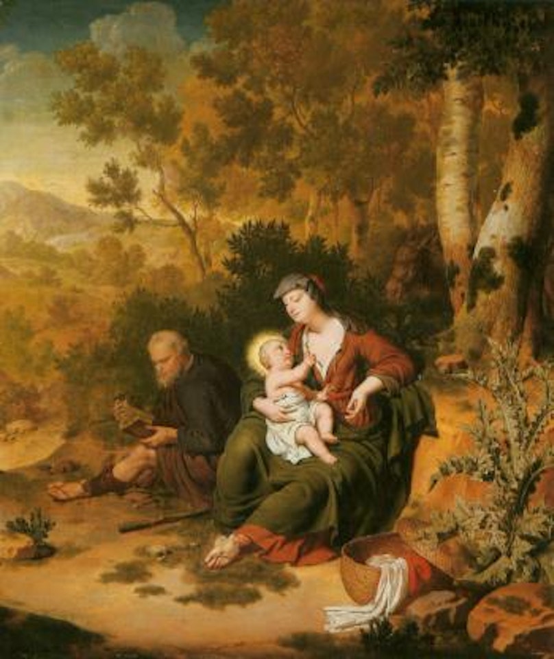 Rest on the flight into Egypt by Willem van Mieris