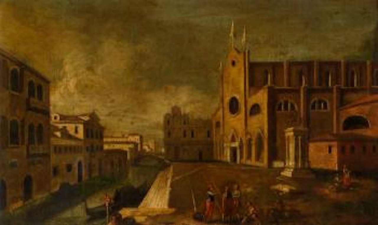 Rio dei Mendicanti, Venice, with the Scuolo di S Marco. SS. Giovannie e Paolo, Venice by Venetian School