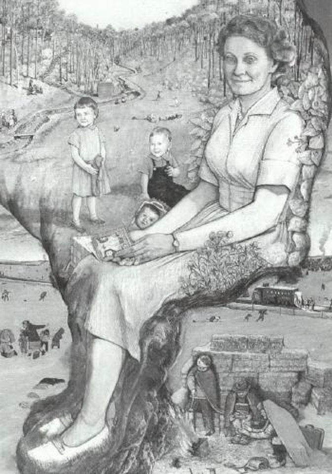 Mendelsohn in Canadian winter by William Kurelek