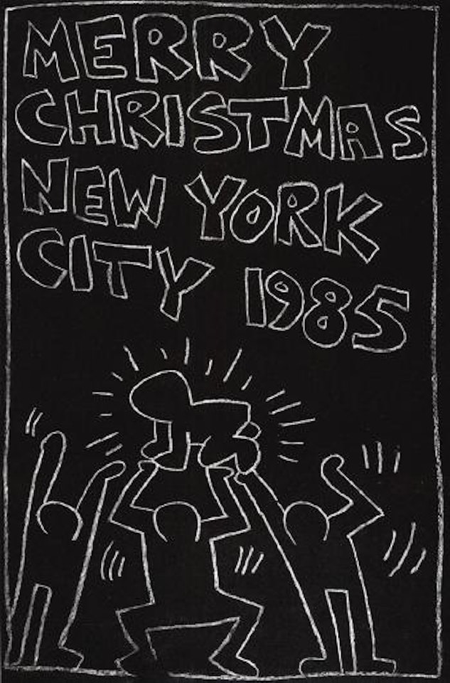 Subway drawing by Keith Haring