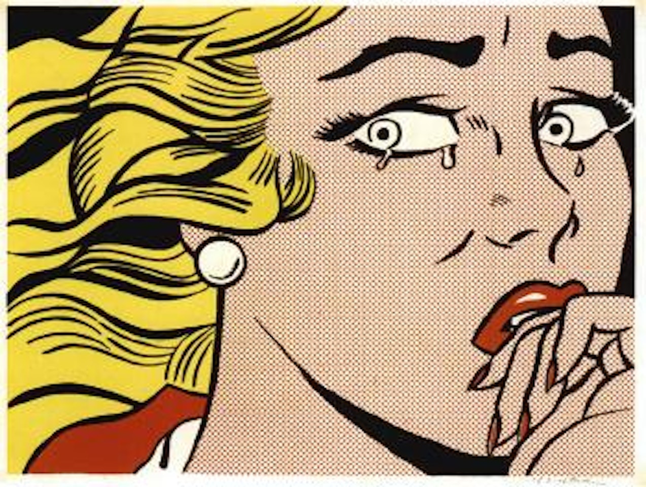 Crying girl by Roy Lichtenstein