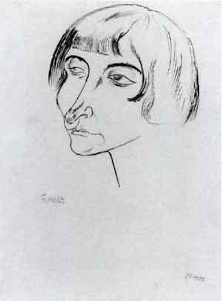 Woman's head by George Grosz