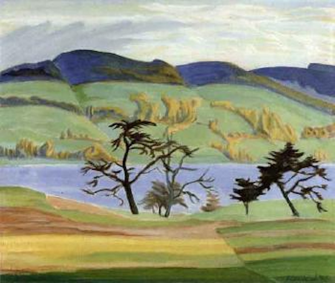 Autumn landscape by Erich Heckel