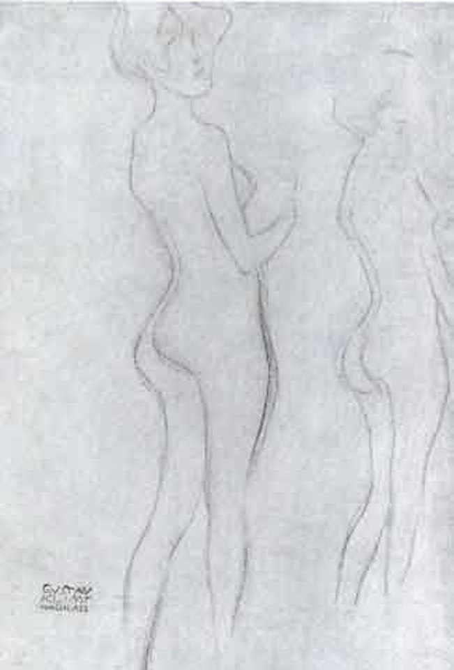Two female nudes by Gustav Klimt