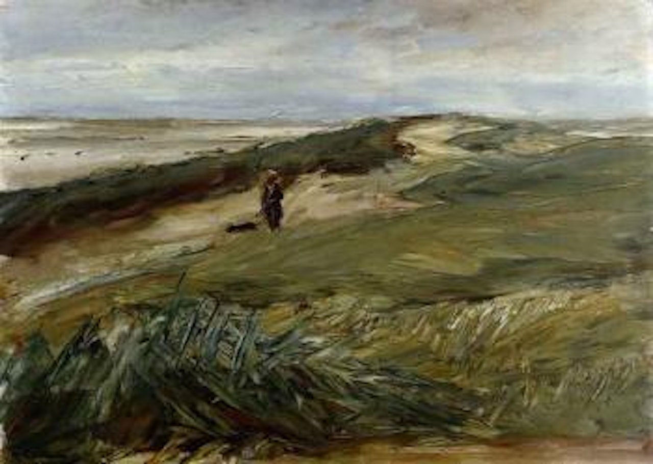 Hunter in the dunes by Max Liebermann