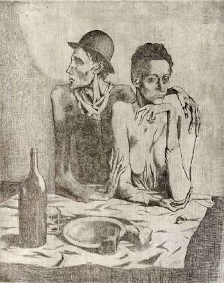 Le repas frugal by Pablo Picasso