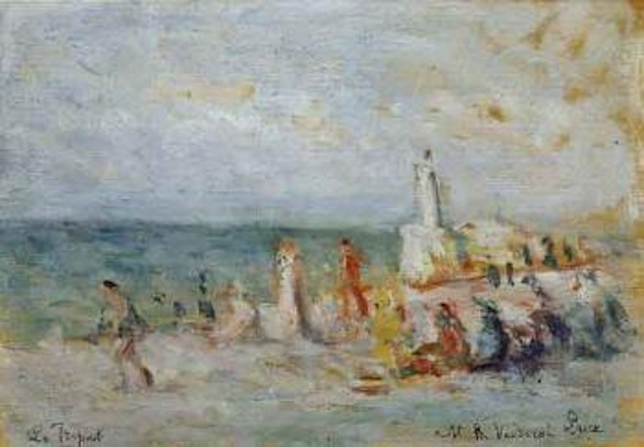 La plage du Treport by Maximilien Luce