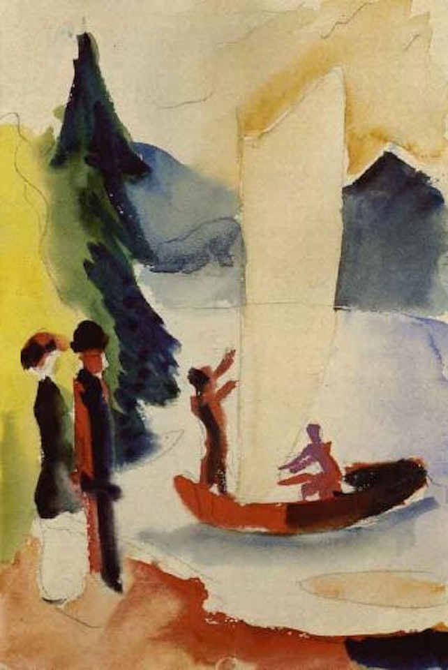Yellow sail by August Macke