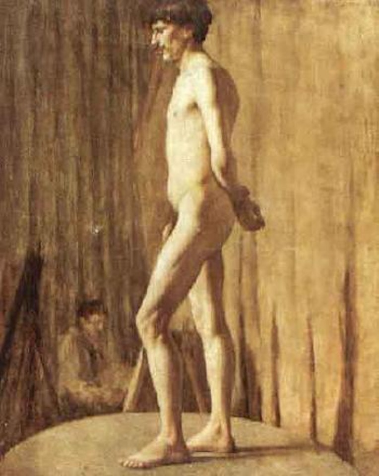 Male nude study model by Georges d’Espagnat