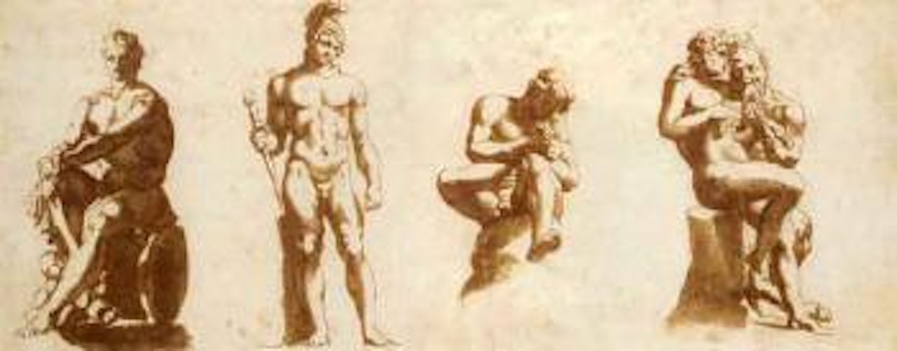 Four studies after classical sculptures by Jan de Bisschop