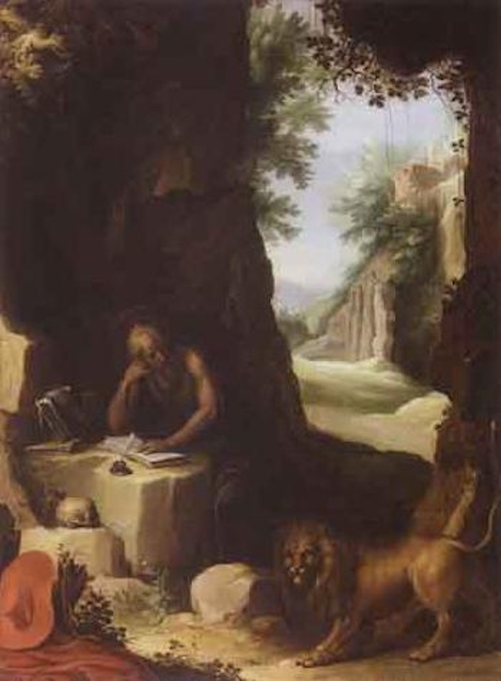 Saint Jerome in a landscape by Paul Bril