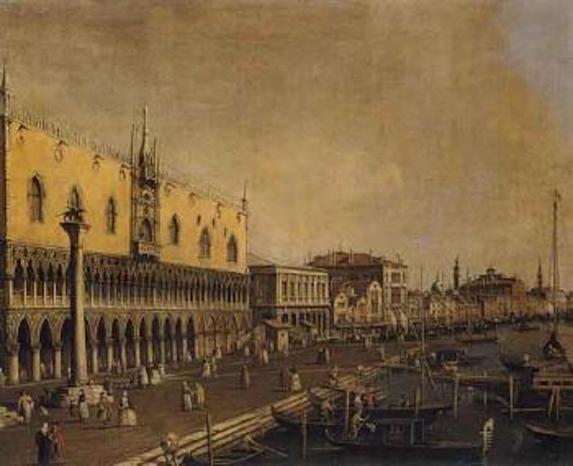 Venice, view of the Molo, with the Doge's Palace, looking east by Canaletto