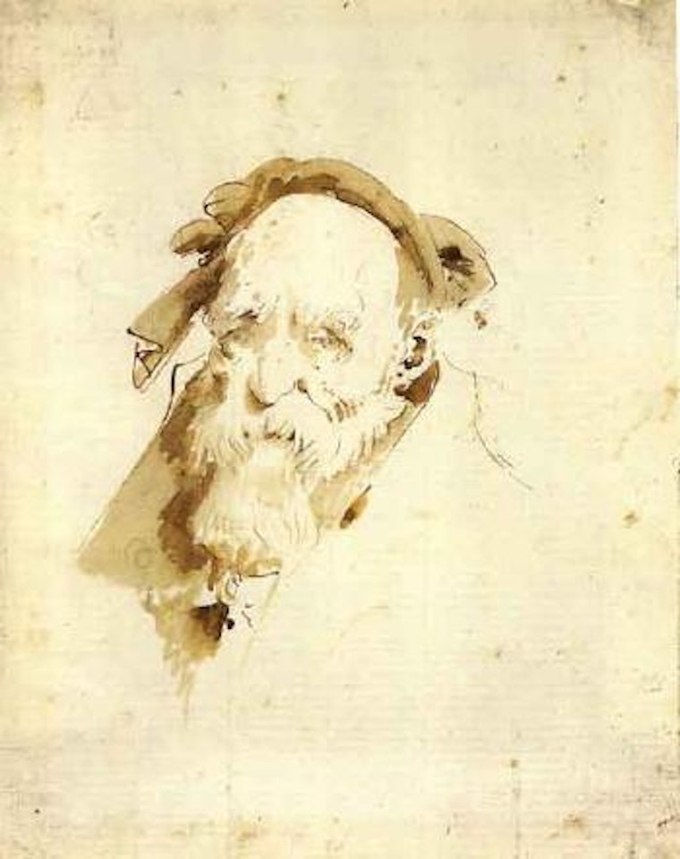Oriental head by Giovanni Battista Tiepolo