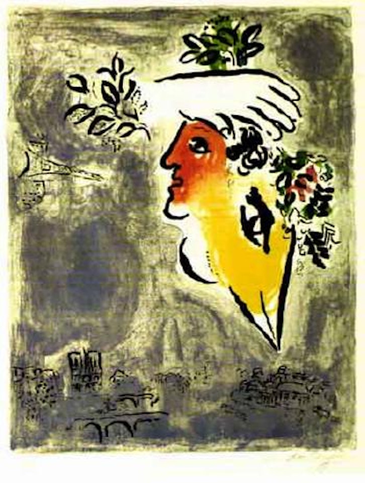 Le ciel bleu by Marc Chagall