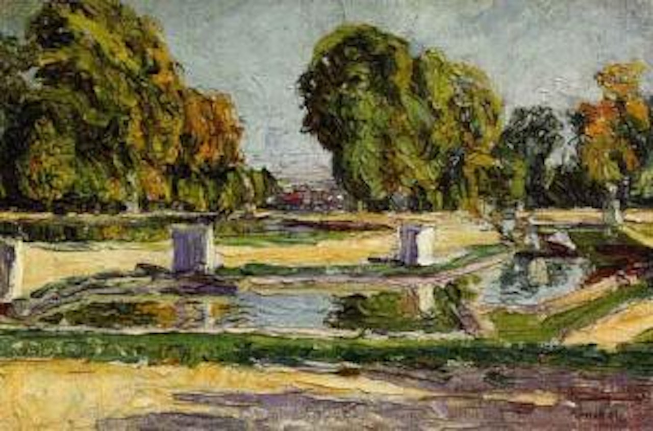 St Cloud park in autumn by Gabriele Münter