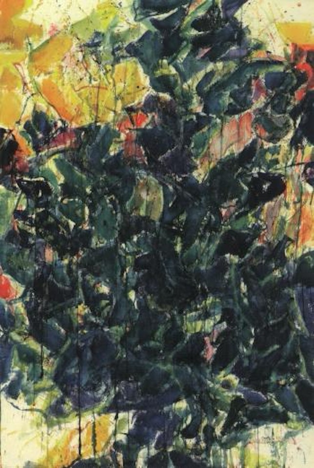 Yellow green by Sam Francis