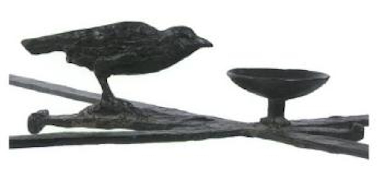 Table aux deux oiseaux by Diego Giacometti