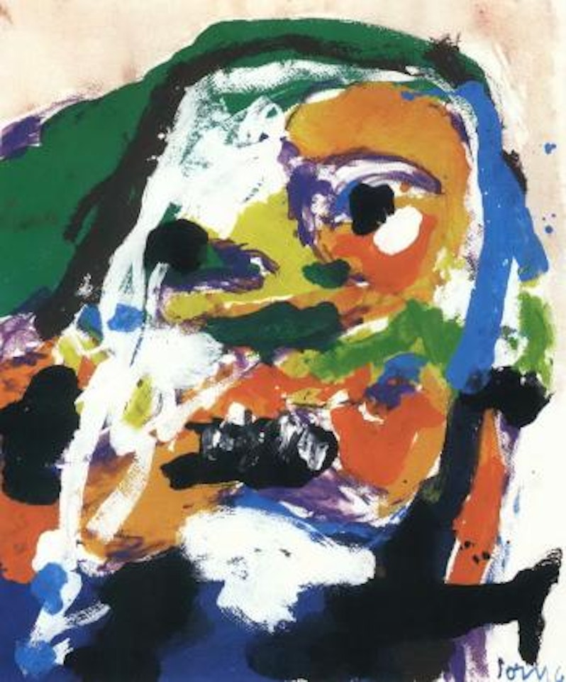 Composition with head by Asger Jorn