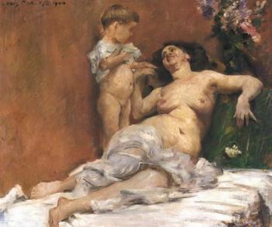 Mother and child by Lovis Corinth