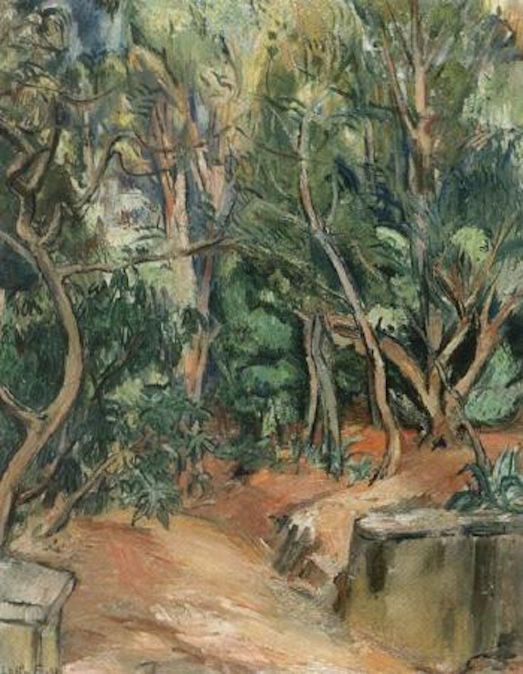 Track in southern wooded landscape by Othon Friesz