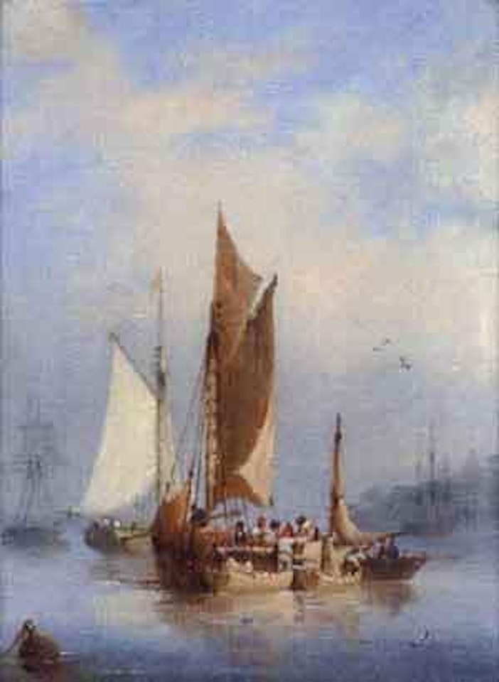Unloading cargo by Edward William Cooke
