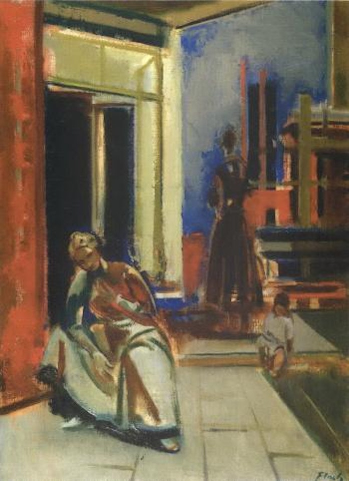 On the terrace by Joseph Floch