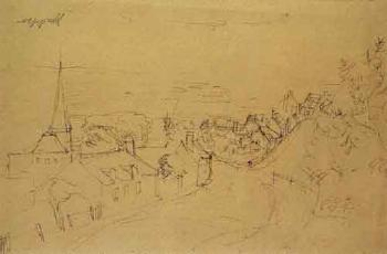 Le village by Jean Dufy