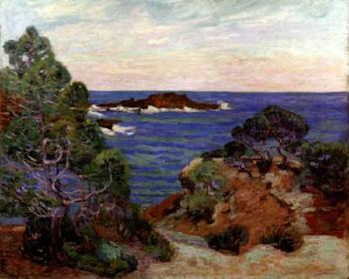 Le rocher rouge a Agay by Armand Guillaumin