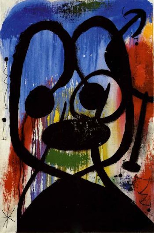 Femme, oiseaux, etoile II by Joan Miró