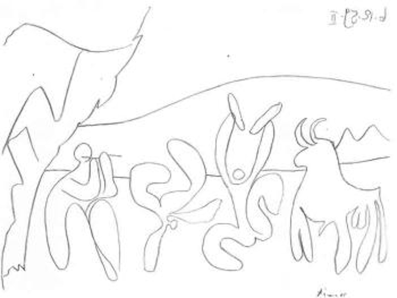 Bacchanale by Pablo Picasso