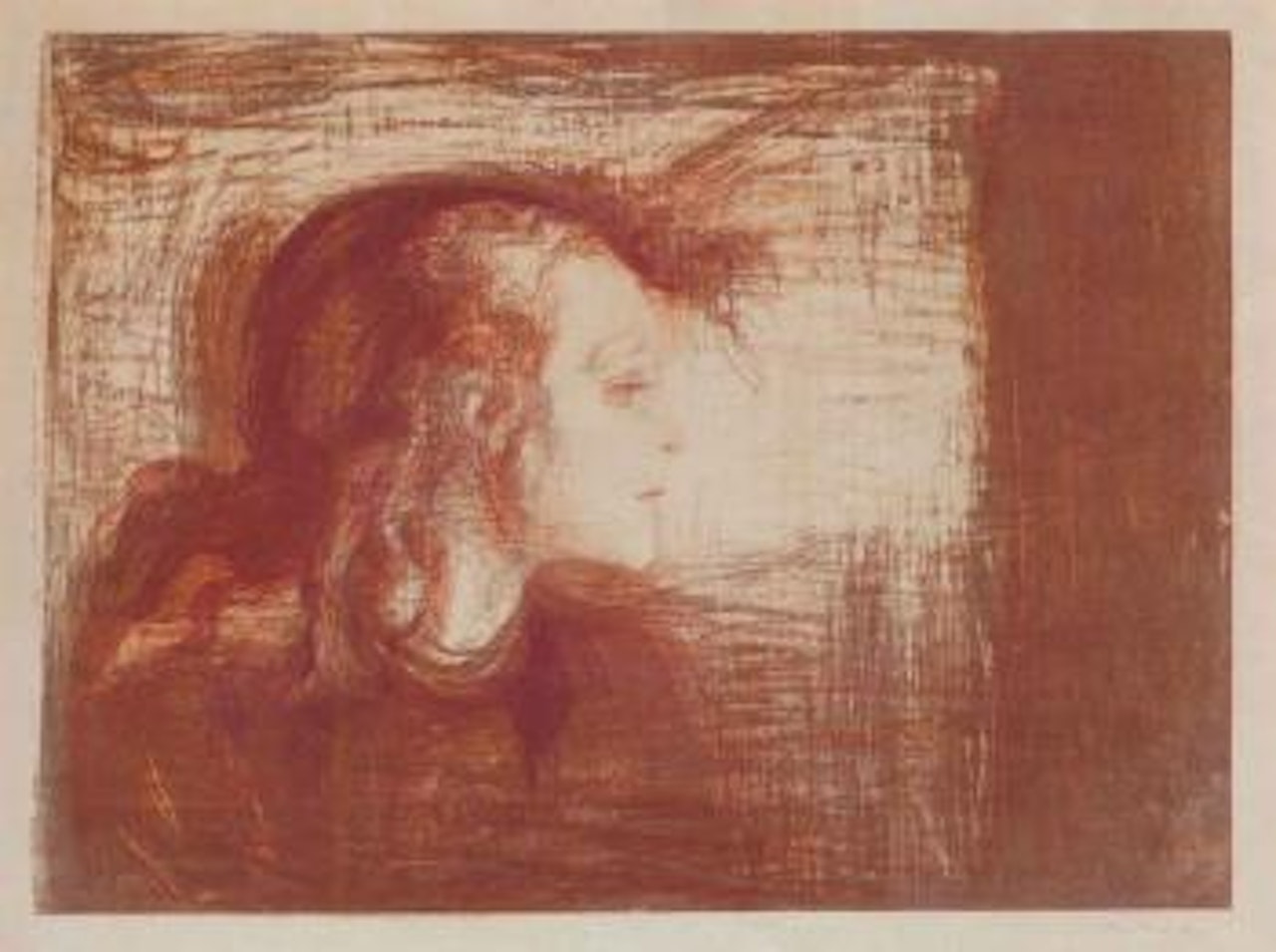 Das kranke kind I by Edvard Munch