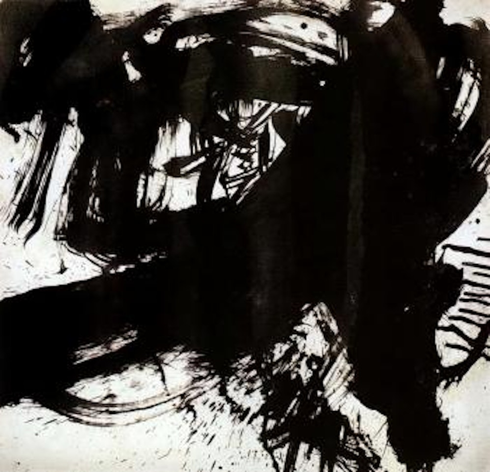 Black abstraction by Walasse Ting