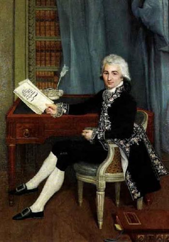Portrait d'un notable du sud-ouest dans sa bibliotheque by French School