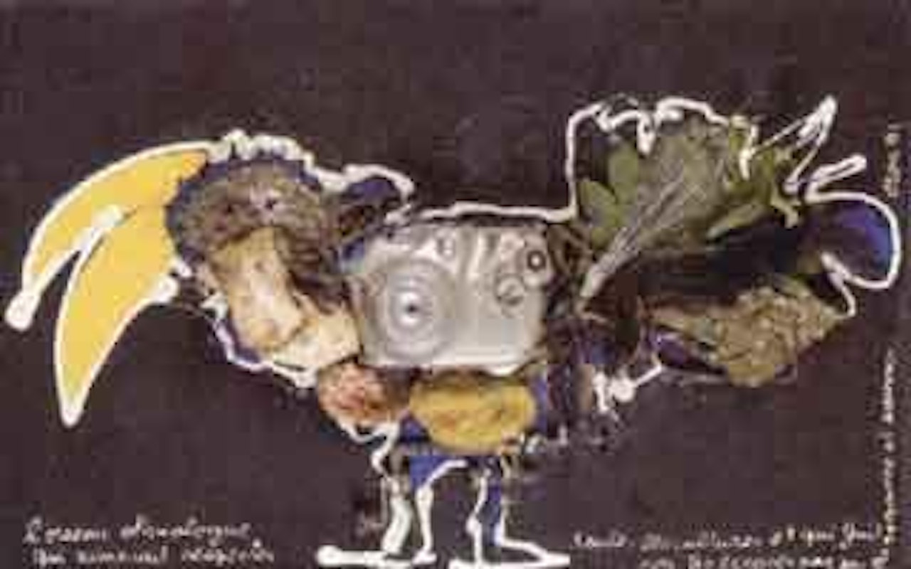 L'oiseau ethnologue qui aime by Ben Vautier