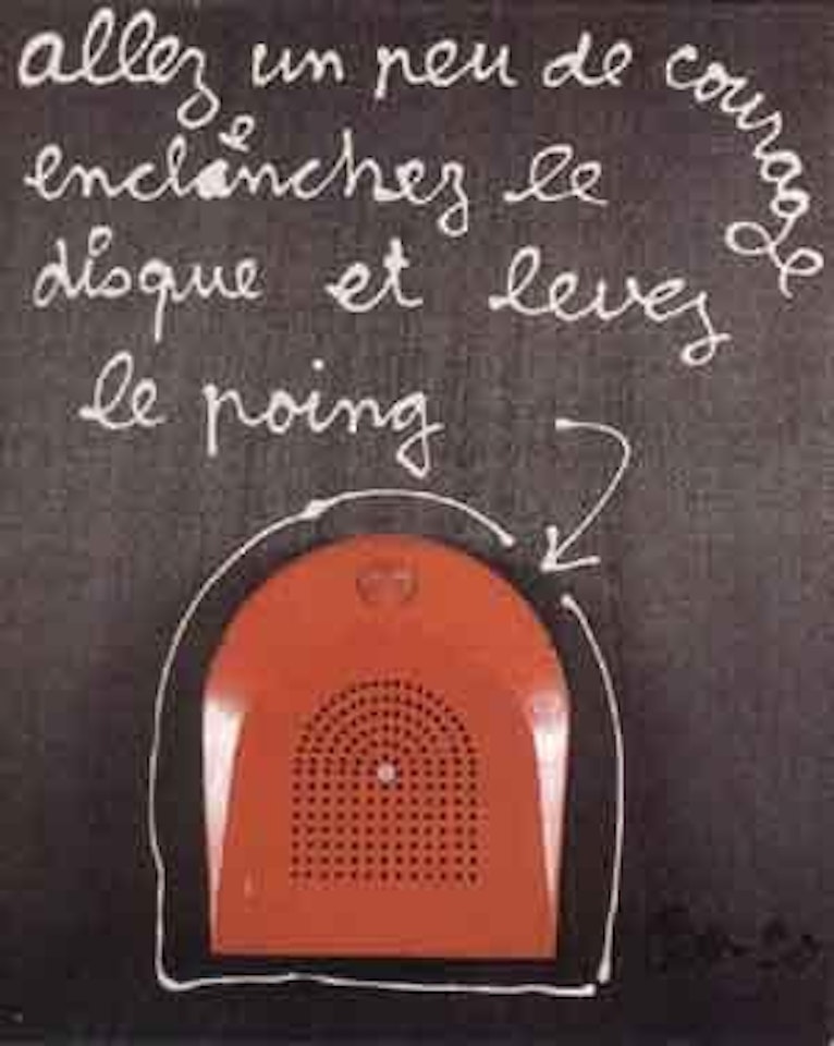 Allez, un peu de courage by Ben Vautier