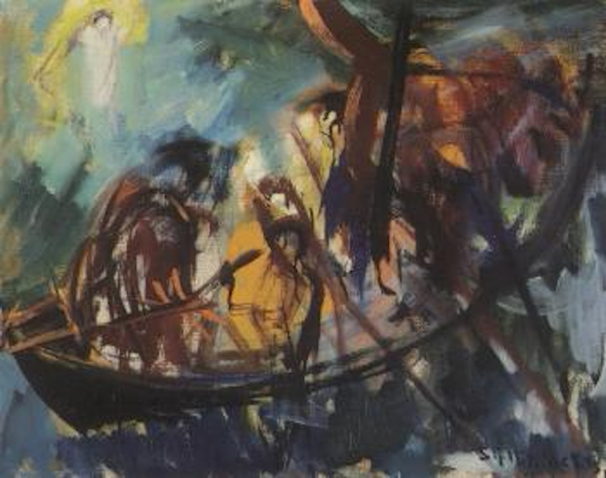 Jesus at Lake Genezareth by Samuel Joensen-Mikines