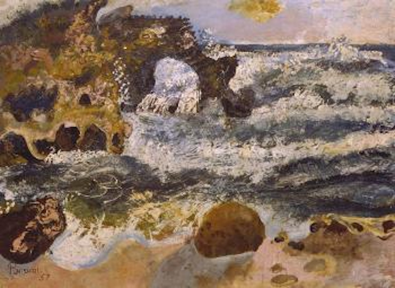 London Bridge, Portsea 1957 by John Perceval