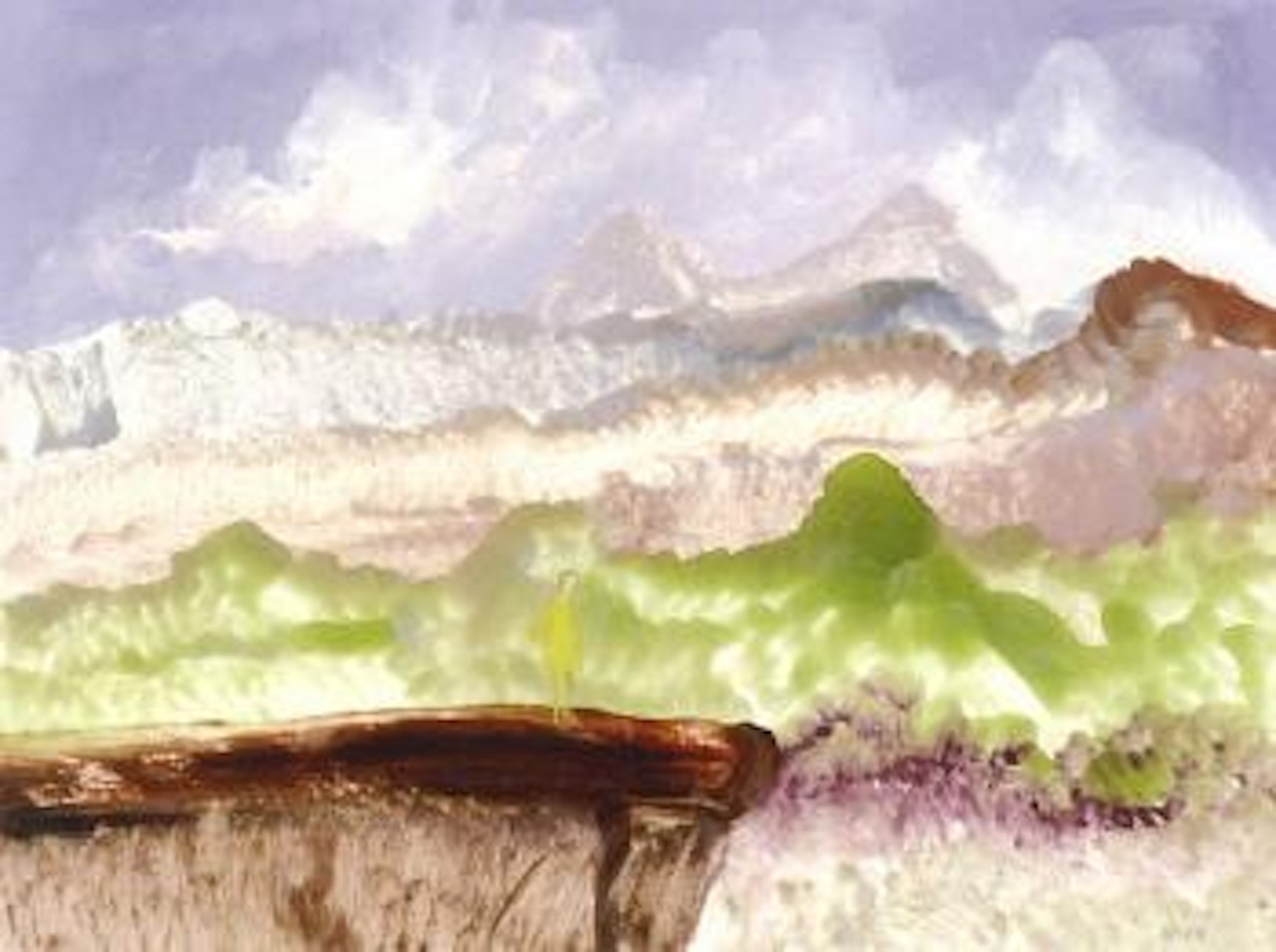 Figures in a landscape by Sidney Nolan